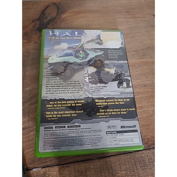 Halo: Combat Evolved (Microsoft Xbox, 2001) Black Label Pre Owned - Picture 2 of 4